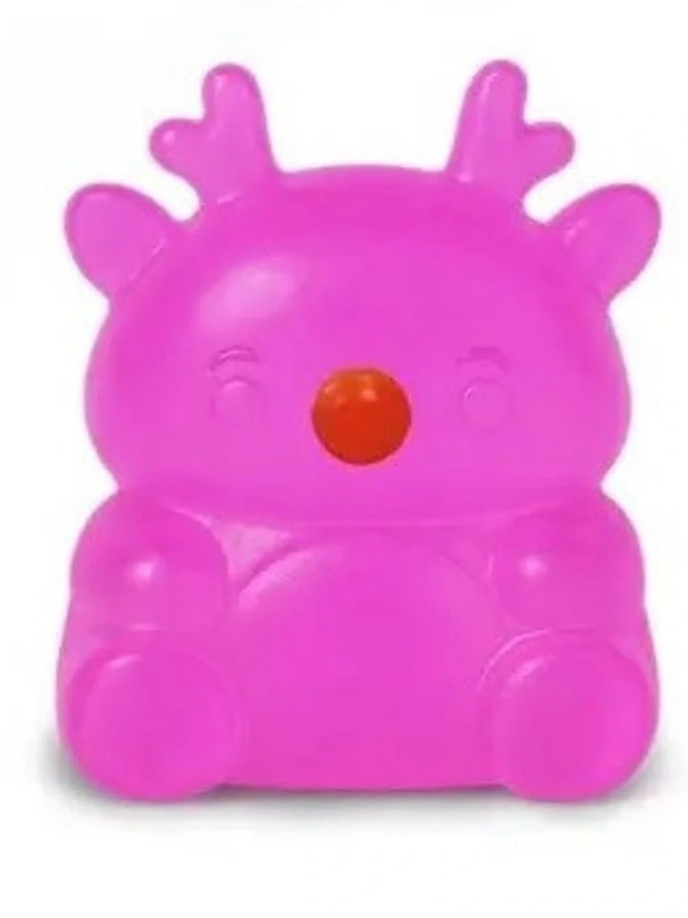 Squishy Top Trenz Super Duper Sugar Squisher Rudy Reindeer Holiday Edition Pink